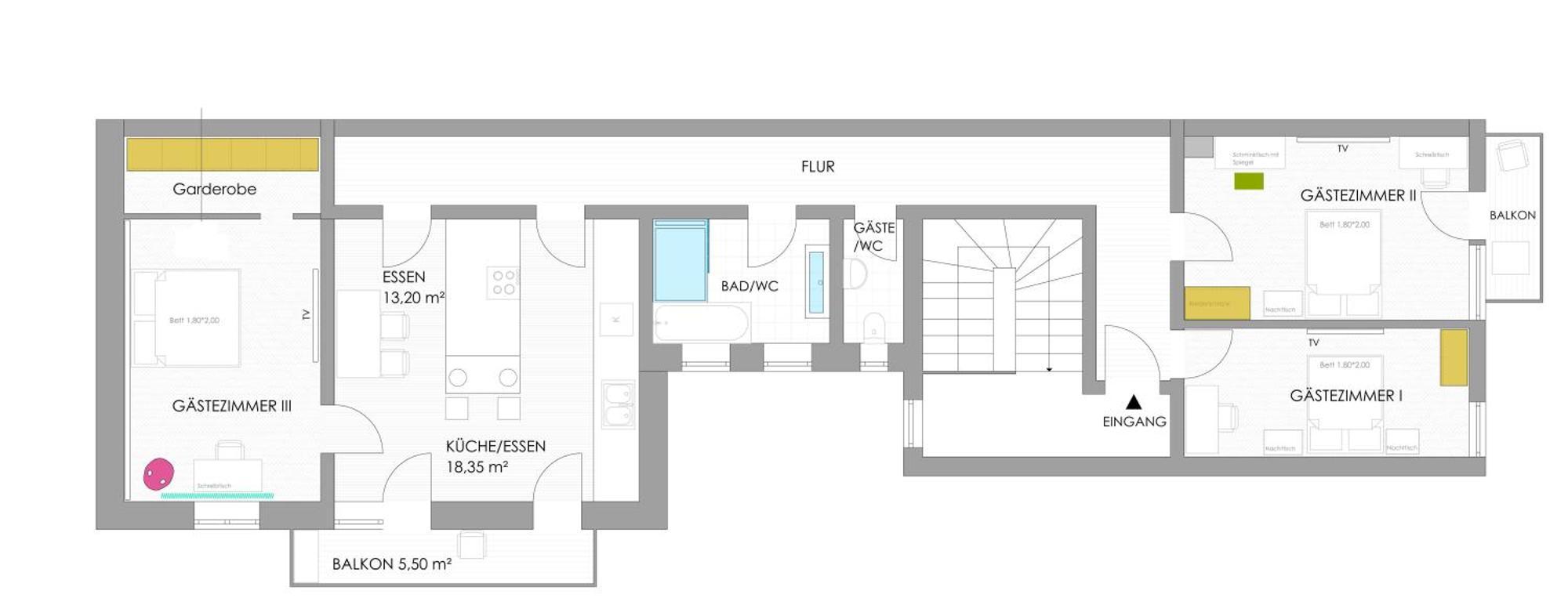 Helles Zimmer Mit Kingsize-Bett Mannheim Exterior foto