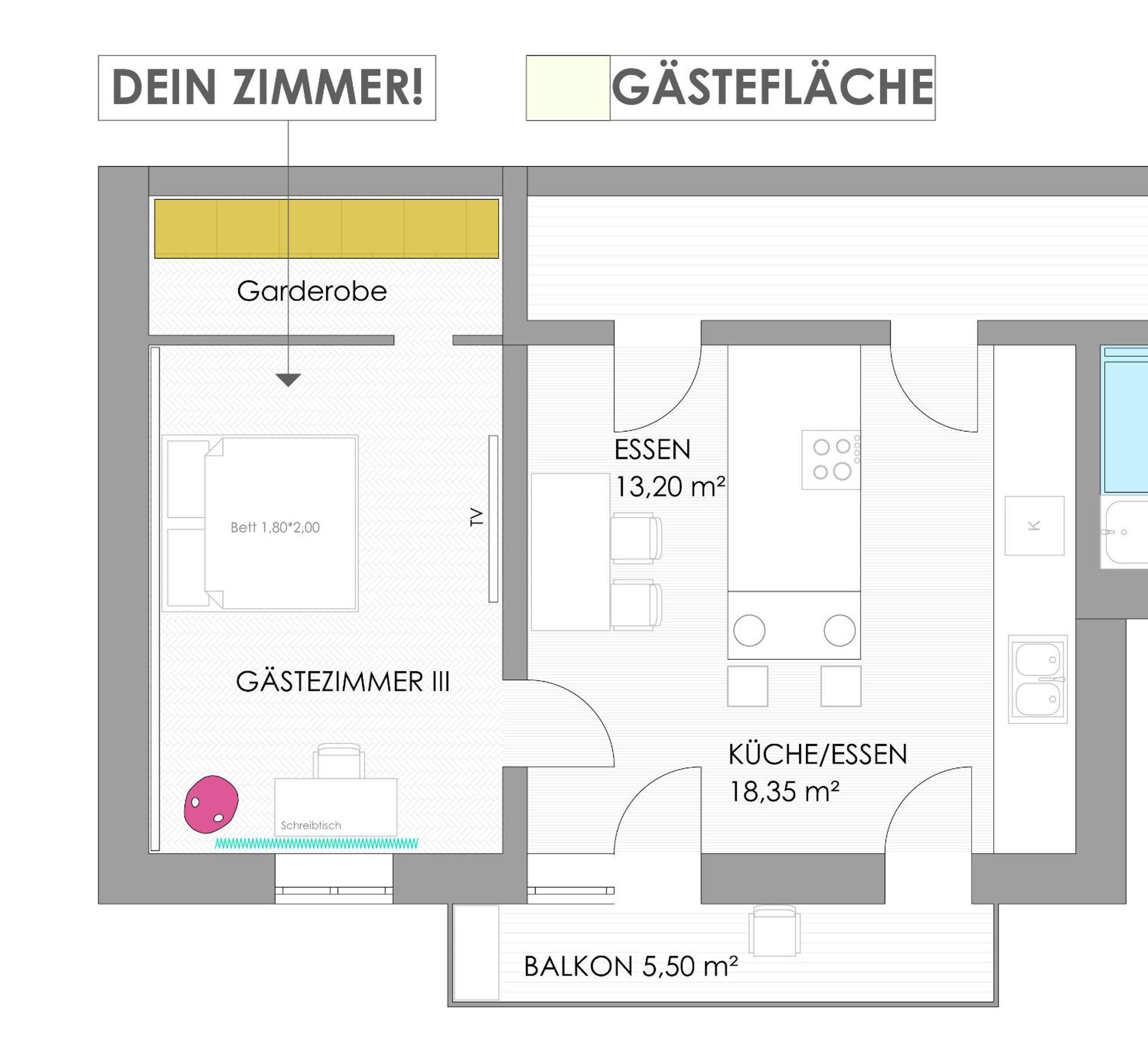 Helles Zimmer Mit Kingsize-Bett Mannheim Exterior foto